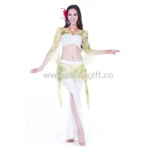 Elegant Belly Dance Practice Costumes Top + Pants In Beautiful Contrast Colors