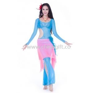 Mixed Color Tulle Belly Dance Practice Costumes