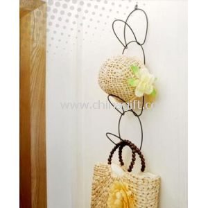 Hanging chain coat rack storage rack