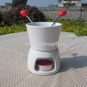 Heat-Resistant Ceramic Fondue Set