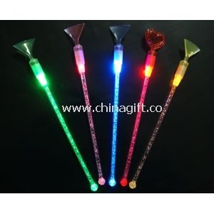 Beautiful Flashing Cup blue / green Mixing stirrer with Acryl Material