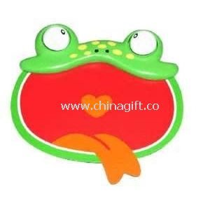 Smoothly PVC + EVA + PU mouse pad with PU rest