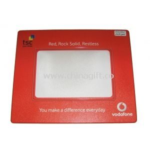 Vodafone Promotion Anti Slip Personalized Photo Mouse Pads With Red Frame