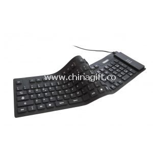 Portable waterproof bluetooth silicon roll up keyboard For iphone cell phone