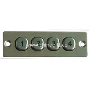 4 MINI keys vandal proof IP65 dynamic rated Vending Machine keypad/ function keypad