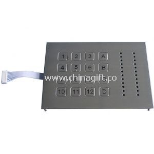 Flexible industrial metric metal programmable keypad