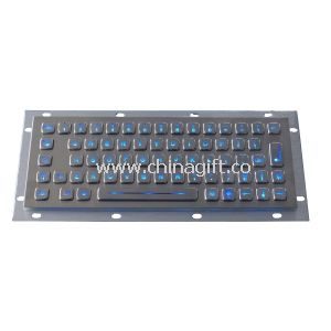 Illuminated patent industrial pc keyboard 64keys