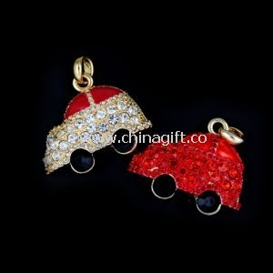 Hot Plug & Play Jewelry USB Flash Drive 16GB With Front Side Metal Part