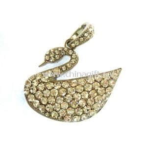 Swan Style Jewelry USB Flash Drive 128GB