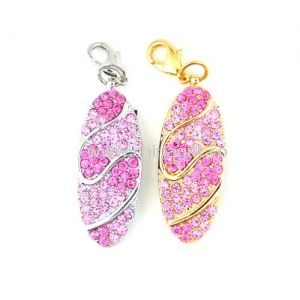 Free Logo Jewelry USB Flash Drive 8GB With Full- speed 12Mbps