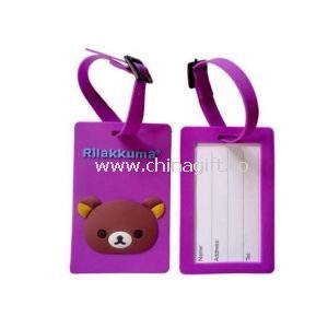 Purple Photo Silicone Luggage Tag