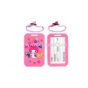 Rabbit Silicone Personalized ID Luggage Tags For Kids