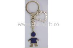 Boy metal keychain