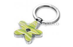 Flower metal keychain