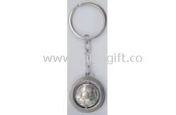 Football metal keychain