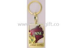 Personalized metal engraveed keyring gold printed