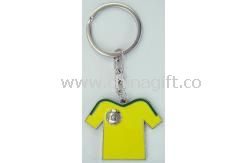 Polo shirt metal keychain