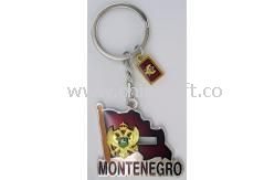 The flag shape Metal keychain