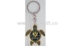 Tortoise shape Metal keychain