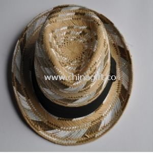 Jacquard man paper straw cap
