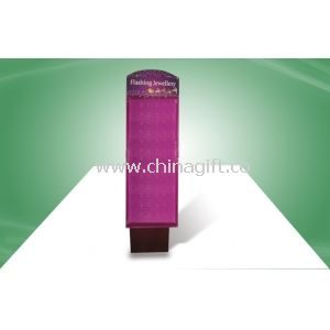 Fashionable POS Cardboard Display Stands Hook Floor Display for Jewellery