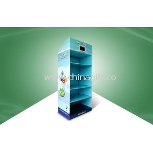 Five Shelf POP Cardboard Display Stands Angry Birds Toys Fixed With TV Player