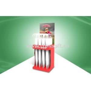 Light Tube Cardboard Dump Bins Cardboard Display Units Umbrella , Golf Pole Use