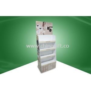 Long - Lasting Cardboard Display Racks POP Floor Display Stand for Underware