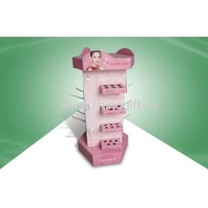 POP Flexo printing Rotating Cardboard Countertop Displays Paper Display Stand