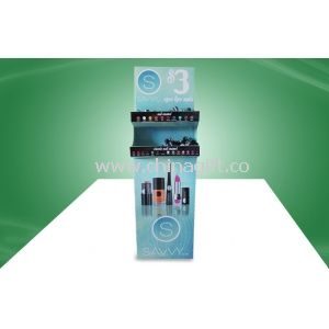 Two Tier Double Face Show Cardboard Free Standing Display Units