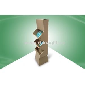 Unique Design 3 - cell POS Cardboard Display Stands For CD & Books