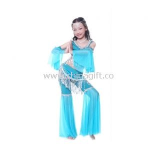 Bead Tassel Milk Silk Kids Belly Dance Costumes