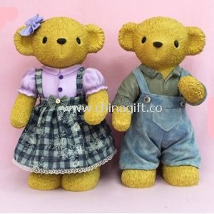 Lovely Bear pattern poly resin Ceramic Money Box
