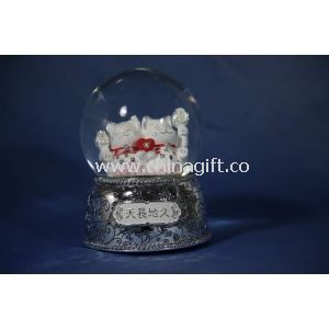 Snow Globes Carousles With Music Rotating