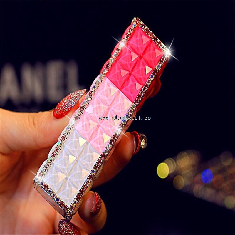 Diamond lipstick portable power bank