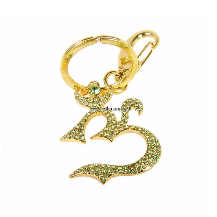2016 novelty rhinestone keychain charm keychain metal jewelry