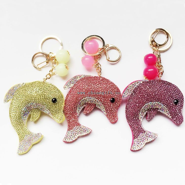 Dolphin bentuk keychain