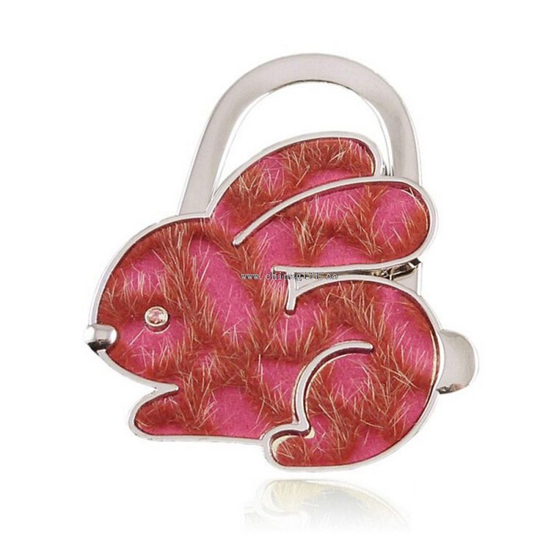 Rabbit shaped bag hook for promotional gift