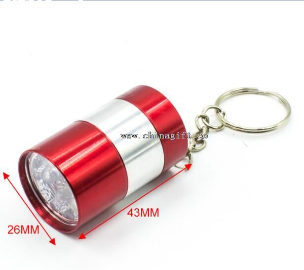 6 led kapesní přenosný mini led svítilna keychain