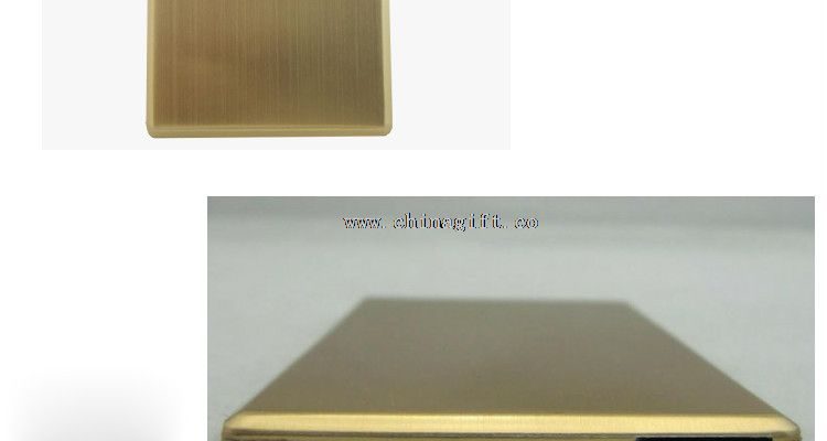 Slim φορητή μεταλλική κάρτα τράπεζα δύναμης μονάδα flash usb για κινητό 1000mah