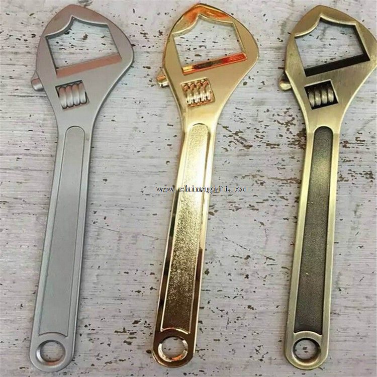 acero inoxidable de forma plana Llave destapador de Metal