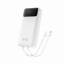 20000mAh Power Bank with Built-in Dual Cables