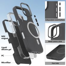 Silicone Phone Case With Metal Buttons