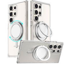 Transparent Phone Case with 360 Degree Stand for Samsung