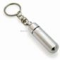 Aluminum Pill Case with Split Ring and Keychain Holder small pictures