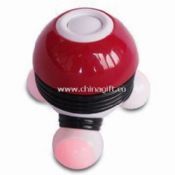 Mini Massager with LED Light and Three Massaging Heads Power by Three-piece AAA Batteries