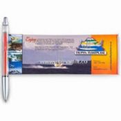 Banner Pen with Auto-retracting Paper