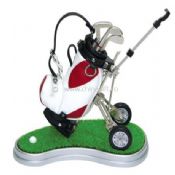 PU bag Golf Pen Holder with 3PCS metal golf ballpen