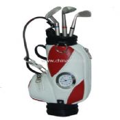 PU golf-bag style pen holder with watch
