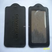 Leather ID card holder